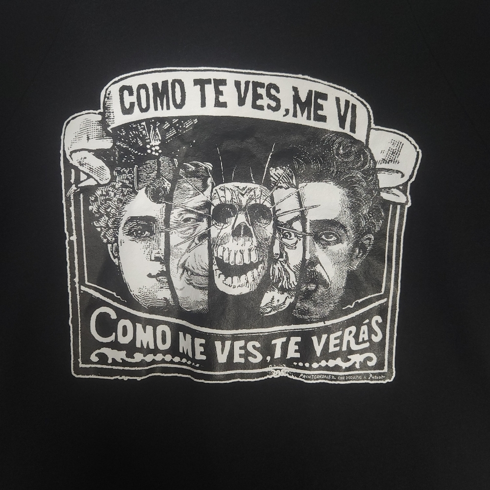 Bella + Canvas black graphic T shirt women's size M Como Te Ves Me Ves